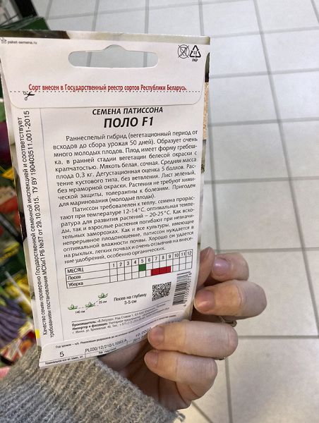 патиссон Поло F1